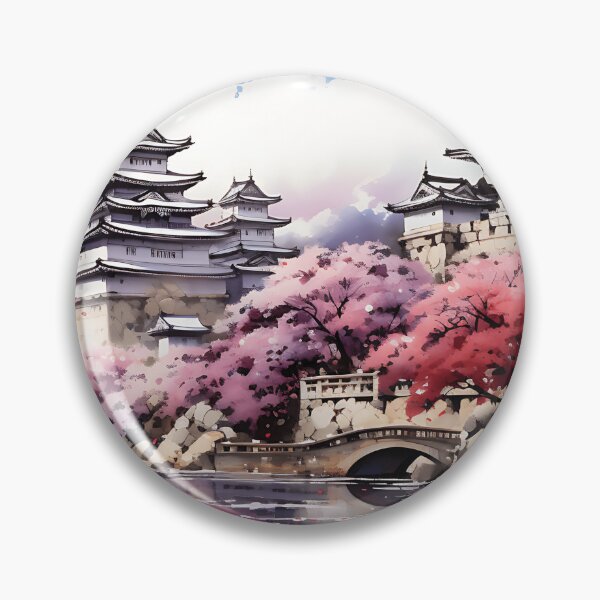 Item preview, Japanese Watercolor - Hyogo Castle designed and sold by KootenayDesigns.