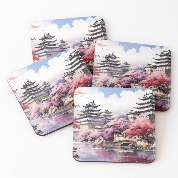 Item preview, Japanese Watercolor - Hyogo Castle designed and sold by KootenayDesigns.