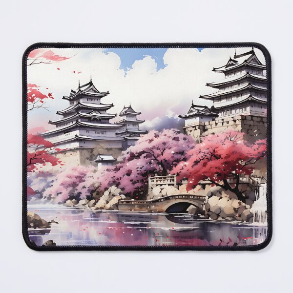 Item preview, Japanese Watercolor - Hyogo Castle designed and sold by KootenayDesigns.