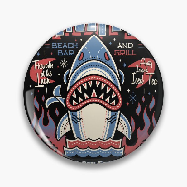 Item preview, Amity Tiki - Creepy Cute Shark - Vintage Retro Surf Vacation designed and sold by Nemons.
