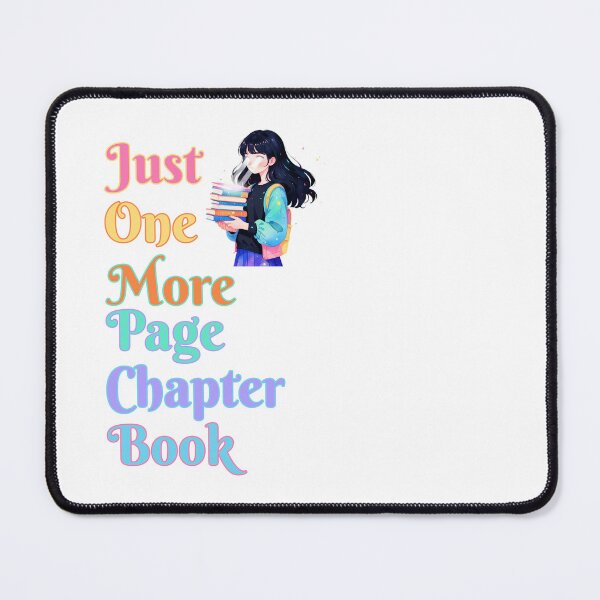 Item preview, Just One Page/Chapter/Book - Dark-haired girl with laser eyes - Booktook Reader designed and sold by BookishNookish.