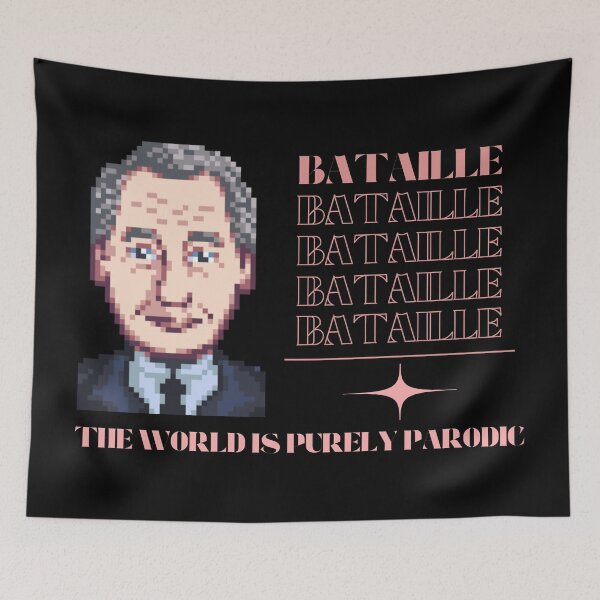 Aperçu de l'œuvre Georges Bataille et la parodie créée et vendue par SemioticOnion.