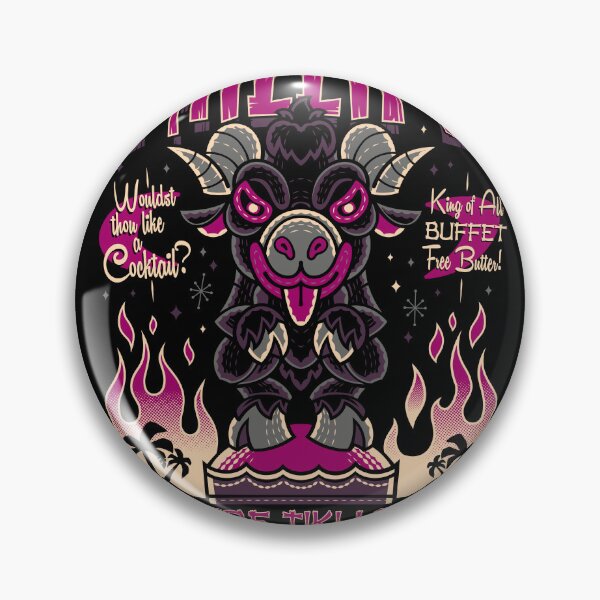 Item preview, Black Phillip Tiki - Creepy Cute Goat - Occult Vintage Retro Surf Vacation designed and sold by Nemons.