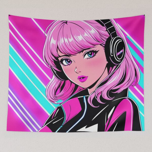 Item preview, Anime pink retro designed and sold by AdultAnime.