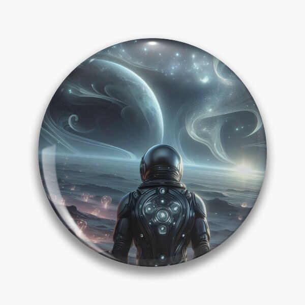Item preview,  Cosmic Explorer Gazing at Distant Galaxy designed and sold by IllumeInk.