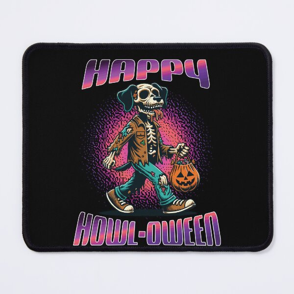 Item preview, Happy Howl-oween Funny Halloween Dog Saying designed and sold by LuminOrb.