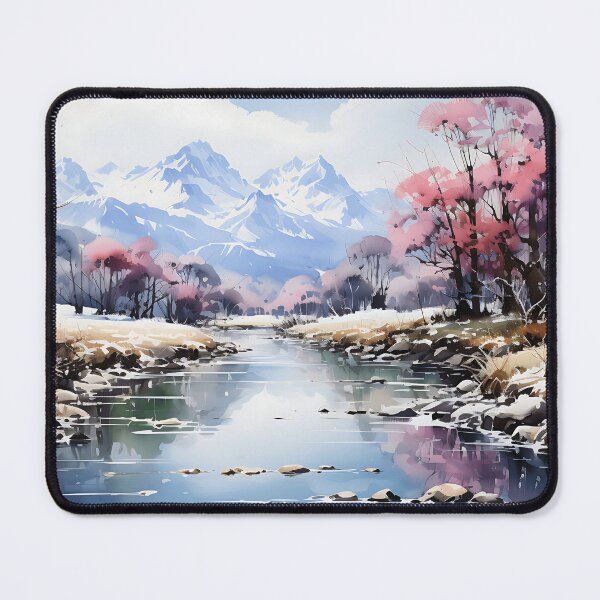 Item preview, Japanese Watercolor - Kamikochi designed and sold by KootenayDesigns.
