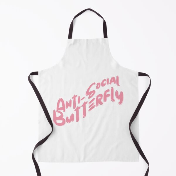 Item preview, Anti-Social Butterfly Wavy Light Pink Font designed and sold by tranquil-haven.