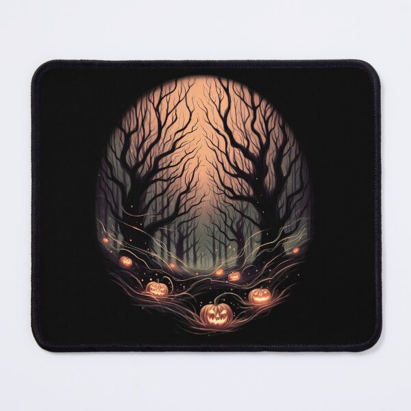 Item preview,  Enchanted Halloween Forest with Glowing Pumpkins designed and sold by IllumeInk.