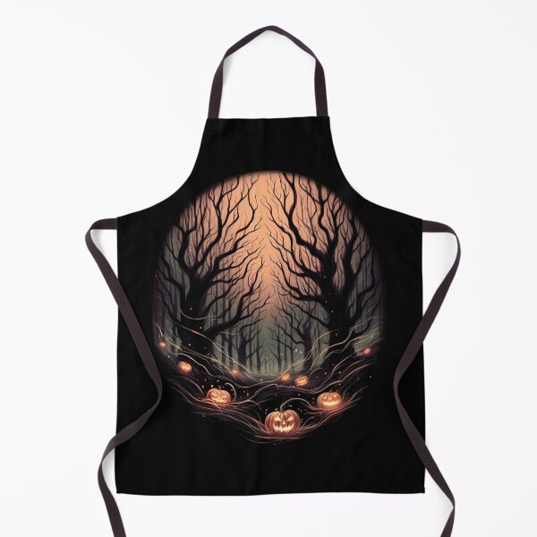 Item preview, Enchanted Halloween Forest with Glowing Pumpkins designed and sold by IllumeInk.