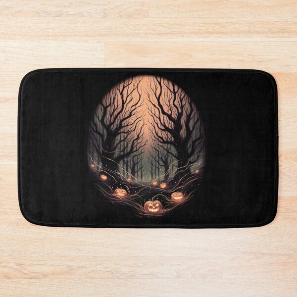 Item preview,  Enchanted Halloween Forest with Glowing Pumpkins designed and sold by IllumeInk.