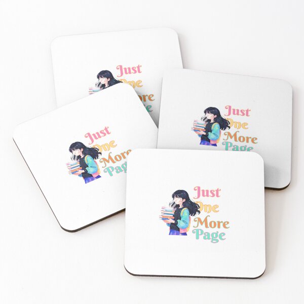 Item preview, Just One More Page - Dark-haired girl with laser eyes - Booktook Reader designed and sold by BookishNookish.