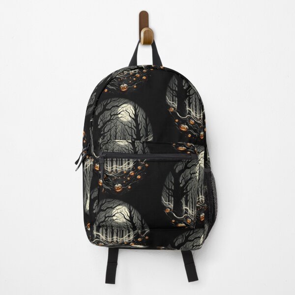 Item preview,  Spooky Moonlit Forest with Glowing Pumpkins designed and sold by IllumeInk.