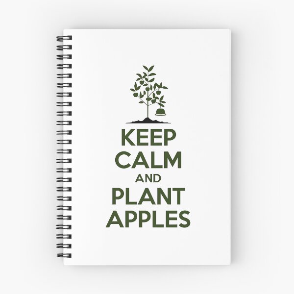 Aperçu de l'œuvre Restez calme et plantez des pommes – Johnny Appleseed Minimaliste créée et vendue par Tbinl.