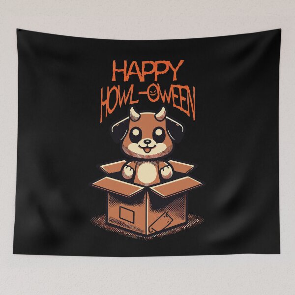 Item preview, Happy Howl-oween Funny Dog Halloween Saying designed and sold by LuminOrb.
