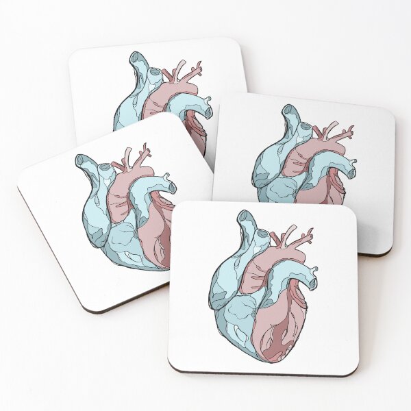 Item preview, Heart Anatomy Line Art designed and sold by DentalStudentGR.