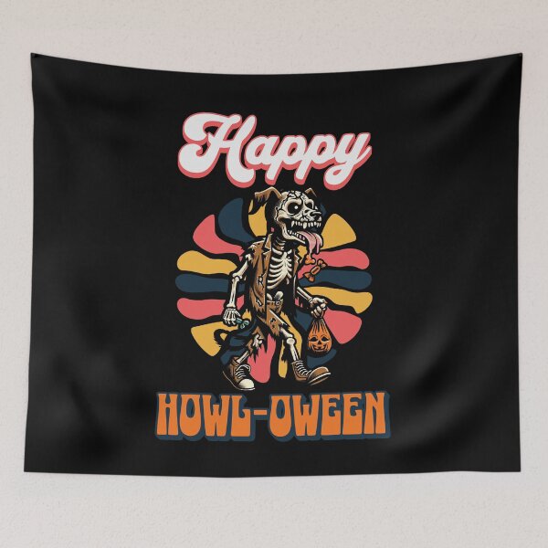 Item preview, Happy Howl Oween Funny Dog Halloween Saying designed and sold by LuminOrb.