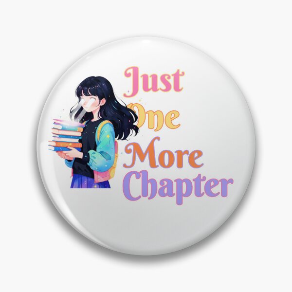 Item preview, Just One More Chapter- Dark-haired girl with laser eyes - Booktook Reader designed and sold by BookishNookish.