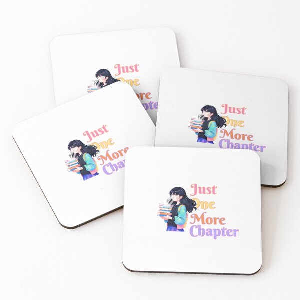 Item preview, Just One More Chapter- Dark-haired girl with laser eyes - Booktook Reader designed and sold by BookishNookish.