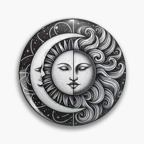 Item preview, The sun and moon are symbols of rebirth, dreams, and creativity in many cultures and religions.  designed and sold by ArtwithBow.