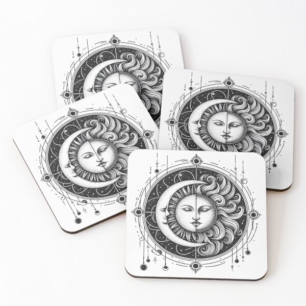 Item preview, The sun and moon are symbols of rebirth, dreams, and creativity in many cultures and religions.  designed and sold by ArtwithBow.
