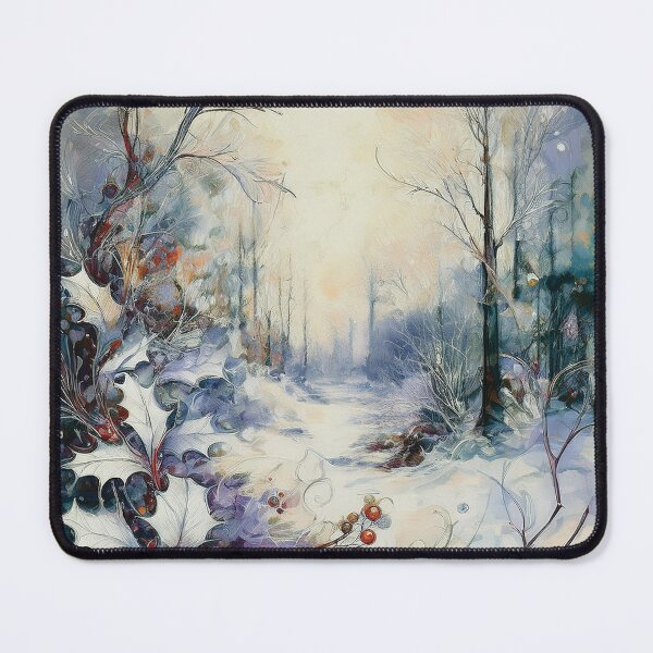 Item preview, Boho winter decor, winter wonderland, cool color palette, winter landscape, frozen ice, icicle, neutral colours, cool blue, blue tones, hollyberry designed and sold by navitalidesign.