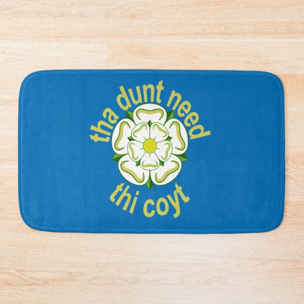 Item preview, Tha Dunt Need Thi Coyt Yorkshire Saying Green-Yellow Text designed and sold by taiche.
