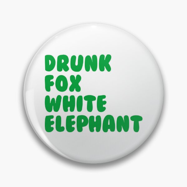 Item preview, Drunk Fox White Elephant designed and sold by FunnehGacha.