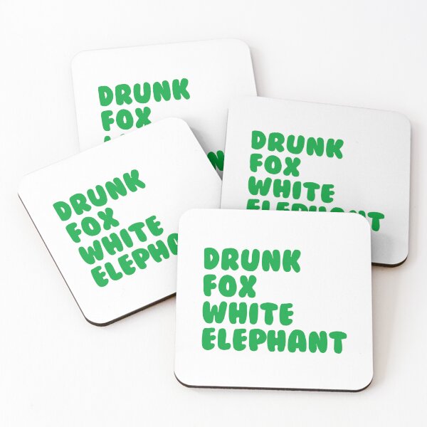 Item preview, Drunk Fox White Elephant designed and sold by FunnehGacha.