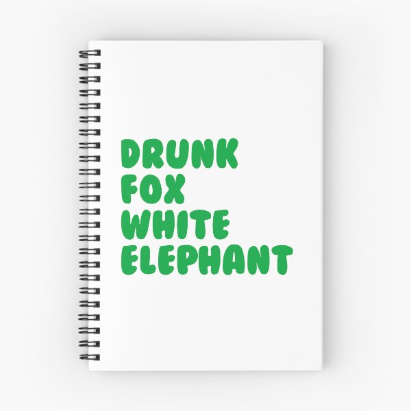Item preview, Drunk Fox White Elephant designed and sold by FunnehGacha.