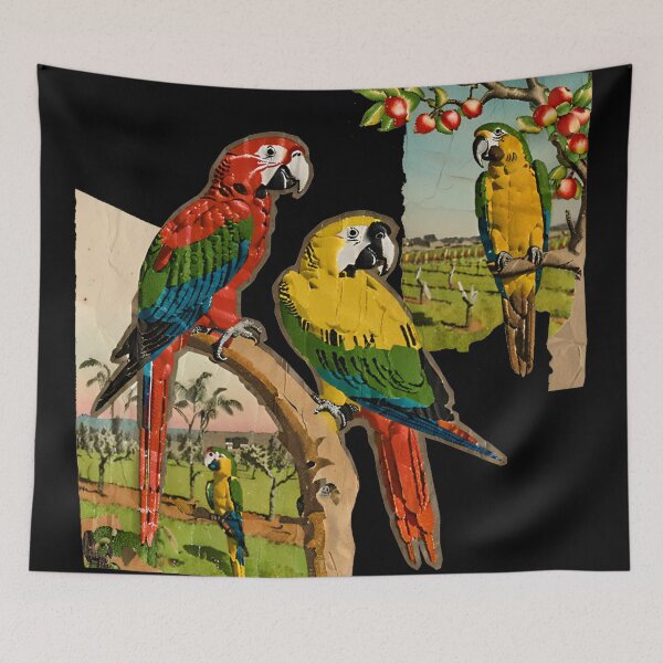 Item preview, Parrot in the garden designed and sold by PTDIGITALART88.