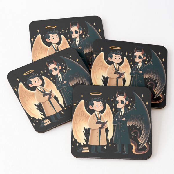 Item preview,  Angel and Demon Duo: Whimsical Contrast designed and sold by IllumeInk.