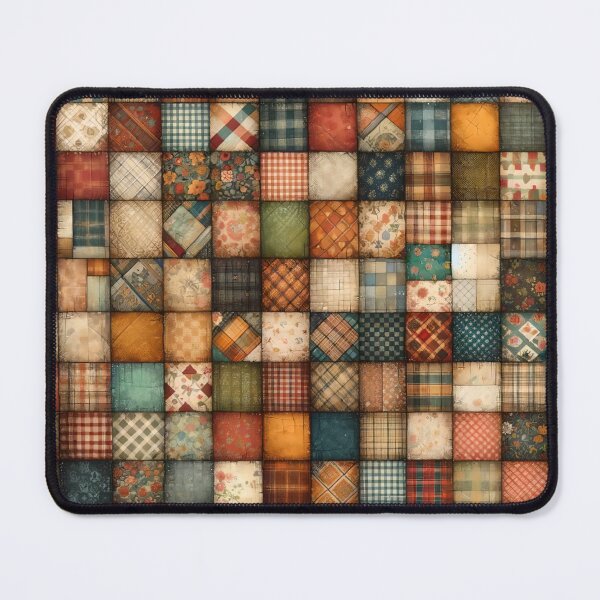 Item preview, Fall Colored Patchwork Quilt Pattern designed and sold by PinUpPizzazz.