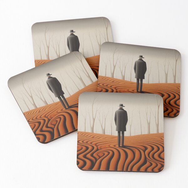 Item preview, Man in suit. Primitive realism. Comic choreography. Orange and black designed and sold by GiriaGallery.