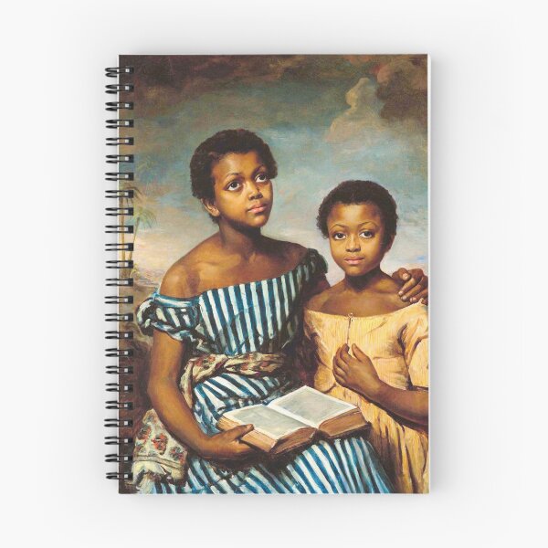 Item preview, Dos niños con un libro (1831) | Bodegón afroamericano, obra maestra de la pintura | de Emma Jones Soyer designed and sold by Jéanpaul Ferro.