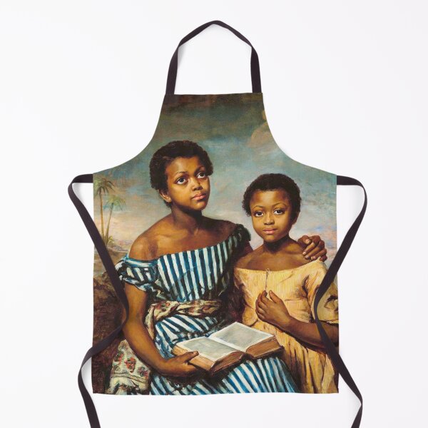 Item preview, Two Children with a Book (1831) | African American portrait still life masterpiece painting | by Emma Jones Soyer designed and sold by Jéanpaul  Ferro.