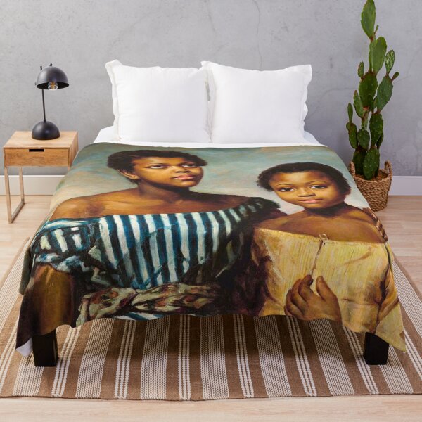 Item preview, Two Children with a Book (1831) | African American portrait still life masterpiece painting | by Emma Jones Soyer designed and sold by Jéanpaul  Ferro.