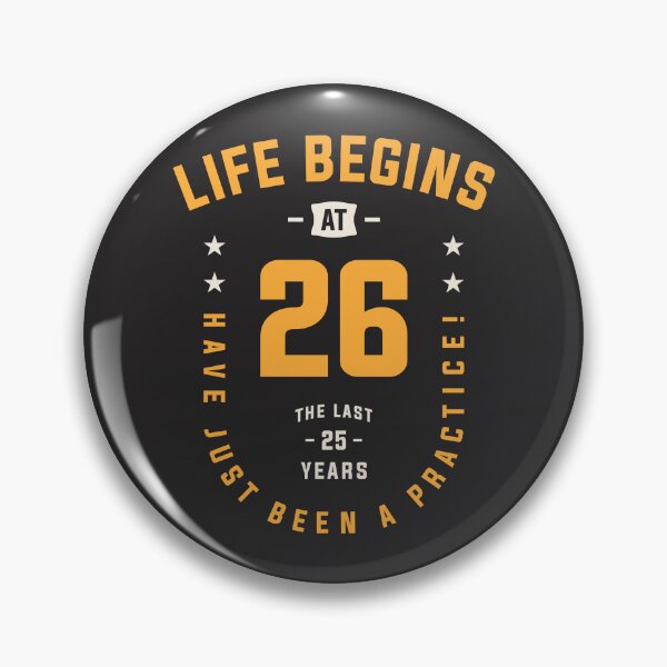 Item preview, Life Begins at 26 - 26th Birthday designed and sold by cidolopez.