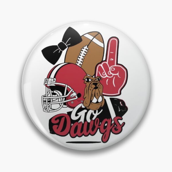 Item preview, Go Dawgs Football Game Day Coquette Bulldogs Bow designed and sold by SztylishDesigns.
