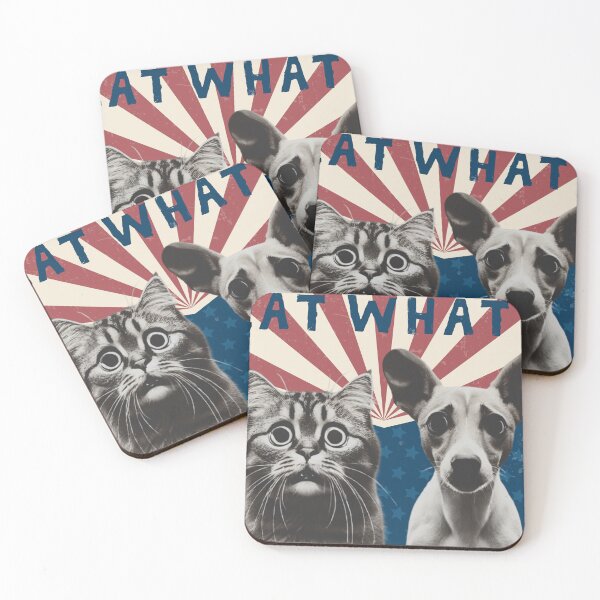 Item preview, Eat what? They eating dogs funny retro cat and dog designed and sold by MilkyForest.