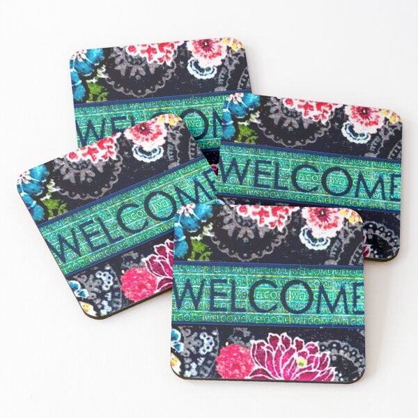 Item preview, Vibrant Welcome Door Mat designed and sold by Grafixo.
