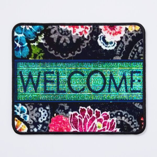 Item preview, Vibrant Welcome Door Mat designed and sold by Grafixo.