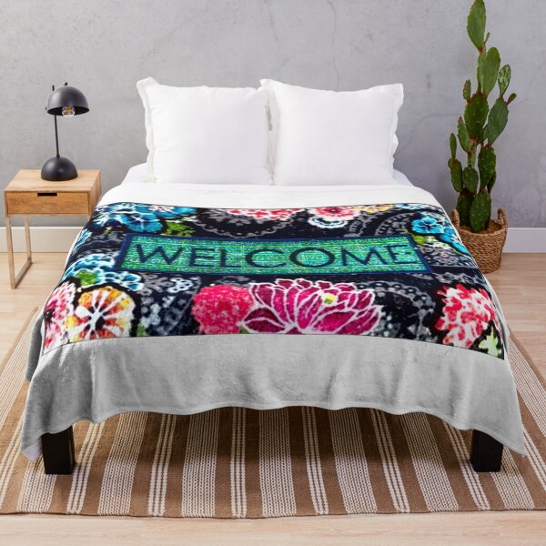 Item preview, Vibrant Welcome Door Mat designed and sold by Grafixo.