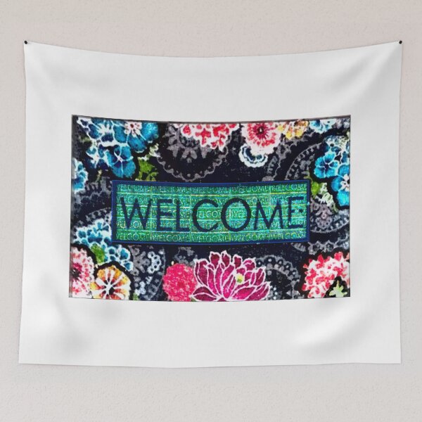 Item preview, Vibrant Welcome Door Mat designed and sold by Grafixo.