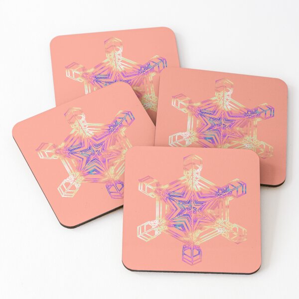 Artikelvorschau, Snowflake Mixed Sizes on Apricot 5748 entworfen und verkauft von Art in My Loft.