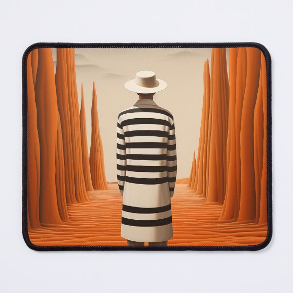 Item preview, Man in suit. Primitive realism. Comic choreography. Orange designed and sold by GiriaGallery.