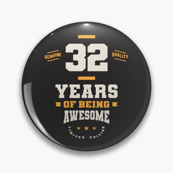 Item preview, 32 Years Of Being Awesome - 32nd Birthday designed and sold by cidolopez.