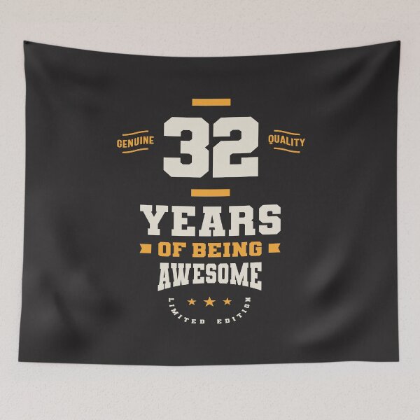 Item preview, 32 Years Of Being Awesome - 32nd Birthday designed and sold by cidolopez.