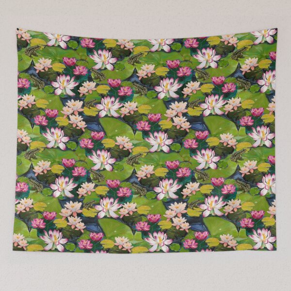 Item preview, Lotus Lily Frog Pond Full Color designed and sold by Wendy Roberts.