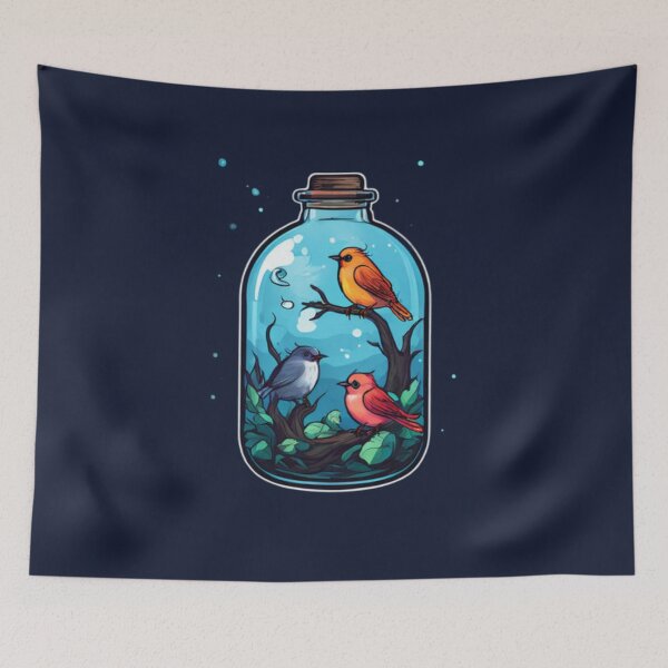 Item preview, Bird Terrarium Art designed and sold by Planetporridge.